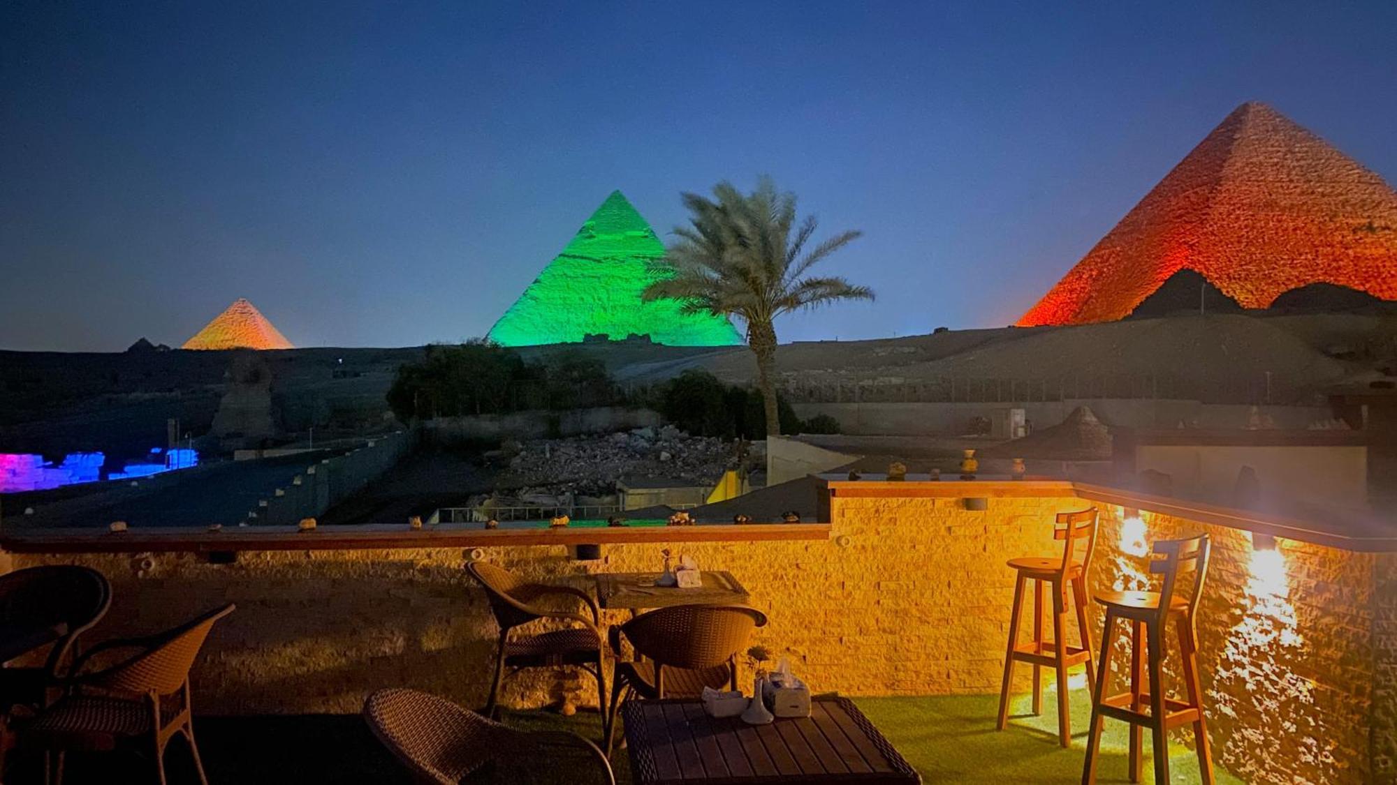 Seven Pyramids Panoramic View Inn Kafrat al Jabal Bagian luar foto